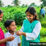 Home 12 치과 클리닉 운영 성공 비결 - **Prompt for Community Outreach & Patient Acquisition:**
"A vibrant, cheerful scene at an outdoo...