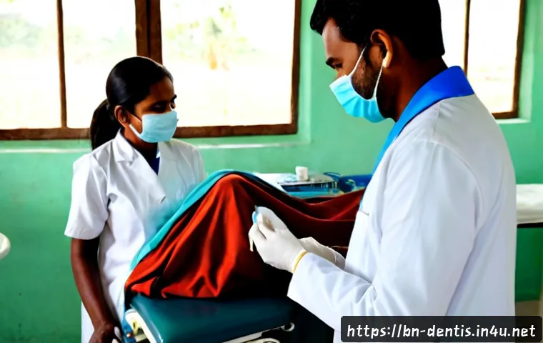 치과의사로서의 사회적 기여 방안 - Photorealistic community dental outreach in a bright rural Bangladesh clinic, compassionate Banglade...